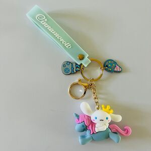 CINNAMOROLL Keychain Keyring Key Fob Holder Bag Charm Accessories